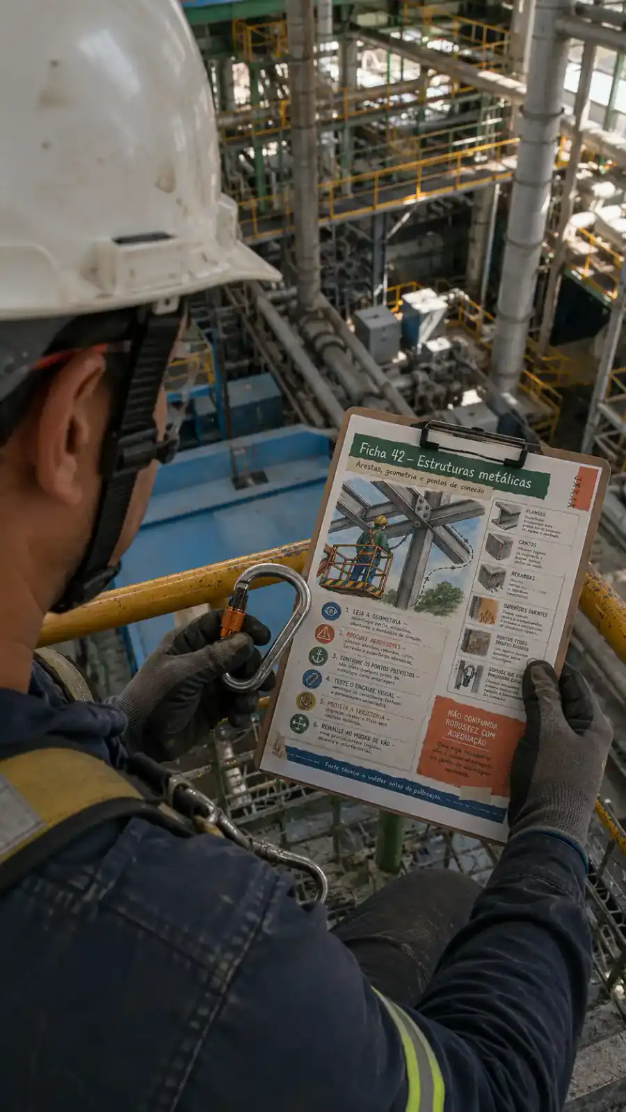 Material de Trabalho em Altura sendo consultado 1